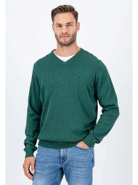 FYNCH-HATTON V-NYAKÚ PULÓVER 1414 211 707 DARK EMERALD FYNCH-HATTON V-NYAKÚ PULÓVER 1414 211 707 DARK EMERALD