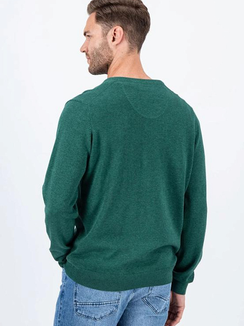 FYNCH-HATTON V-NYAKÚ PULÓVER 1414 211 707 DARK EMERALD FYNCH-HATTON V-NYAKÚ PULÓVER 1414 211 707 DARK EMERALD