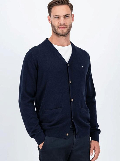 FYNCH-HATTON GOMBOS KARDIGN 1414 241 690 NAVY