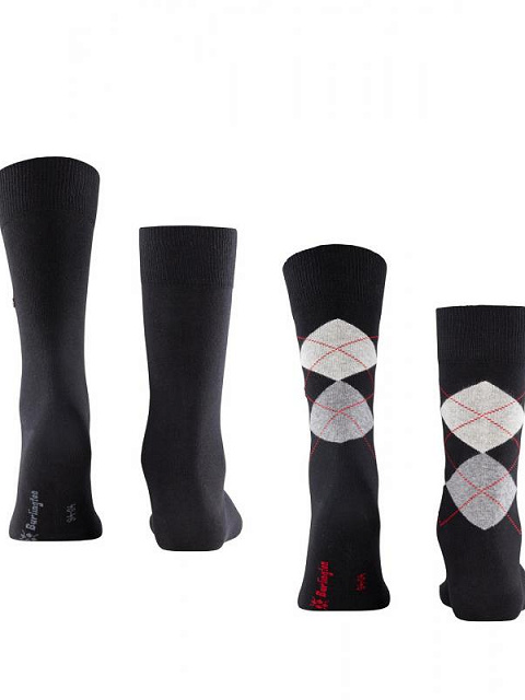 BURLINGTON 2PACK ZOKNI EVERYDAY MIX 21044 3000 BLACK BURLINGTON 2PACK ZOKNI EVERYDAY MIX 21044 3000 BLACK