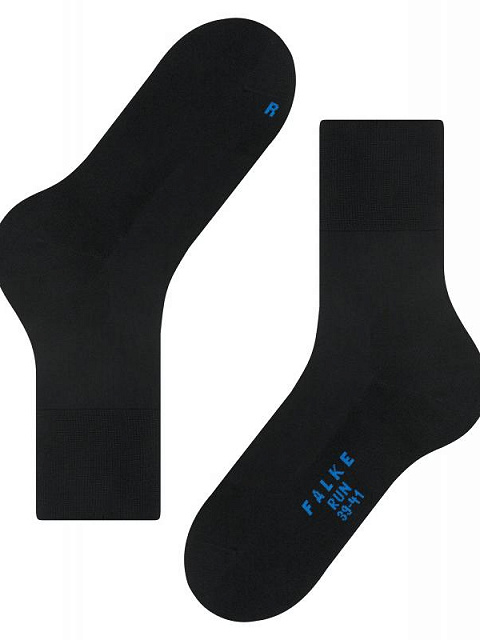 FALKE RUN ZOKNI 16605 3000 BLACK